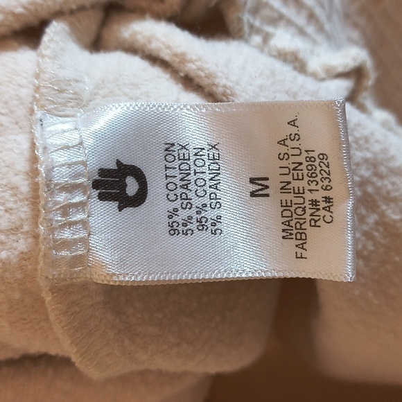 Women's Spiritual Gangster 🇺🇸 Made Bubble Crop Beige Cream Crew M - Picture 7 of 11